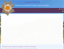 Tablet Screenshot of causses-cevennes.com